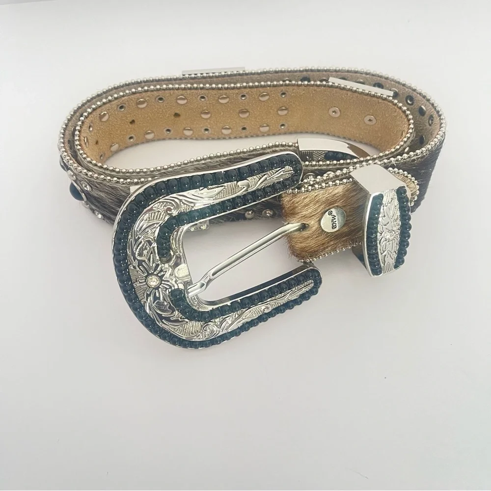 BHW Women’s Cowhide Embellished  Belt